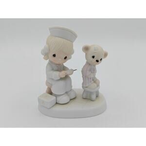 Precious Moments 1981 Jonathan David Love Beareth All Things Figurine E-7158
